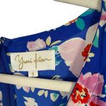 Yumi Kim Blue Floral 100% Silk Romper Preppy Summer Vacation Cruise Womens Small Photo 2