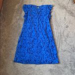 Alison Andrews  Blue Lace Dress SIZE L Photo 4
