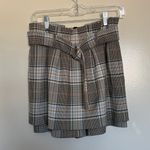 Maje Ika Shorts Plaid Mini Skort Size 40 Photo 4