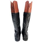 Cole Haan ‎ Womens Knee High Fashion Boots Black Brown Leather Riding Size 6.5M Photo 3