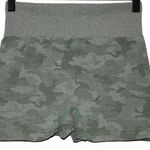 Womens Unbranded Green Camo High Waisted Seamless Athletic Bike Short Size Small Photo 0