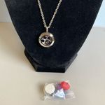 MiaLisa Paw Print Oils Locket with Oils Pads NWT‎ Silver Photo 1