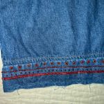 Vintage Collection women Jean Jacket embroided size Large Blue Photo 7