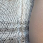 Vintage Chunky Hand Knit Wool Blend Sleeveless Cardigan Cream Neutral Winter Tan Size M Photo 8