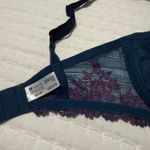 Wacoal 34DD Embrace Lace Blue Pink Floral Bra Underwire Unlined 65191 Photo 5