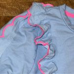 Lilly Pulitzer Tops Suzy Scalloped Ruffle Sleeve Crewneck Sweatshirt Photo 6