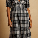 ZARA  Plaid Mini Dress Long Sleeve Button Front Casual XS‎ Photo 0