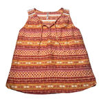 Kuhl  Women's Medium Sleeveless Blouse Silk Blend‎ Orange Red Summer Photo 0