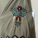 Southern Stitch  Peasant Embroidered Tunic Top Sage green sz XL flowy oversize Photo 5