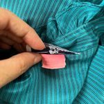 Jonathan Martin Vtg 80s  Ruffle Neck Womens Top Sz 11/12 Coquette Secretary Retro Photo 12