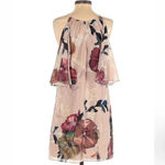 Trina Turk  | Silk Seraphima Floral Waterfall Cold Shoulder Dress Size 0 XS Photo 3