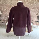 Athleta  Cozy Snap Jacket Sherpa Pullover Plum Purple  XS Teddy Quilted Photo 9