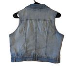 Jean Vest Women's Boho Chic Denim Light Blue Sz 11 EUC Photo 6