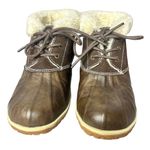 Minnetonka Women’s  TEGA Winter Boots Dark Brown 87302 Faux Fur Lining Size 8 M Photo 1