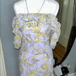 Lulu's Yellow Floral Backless Maxi Dress White Photo 3