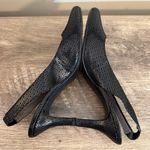 Life Stride  Black Slingback Heels Shoes Women’s Size 8.5 Flower Pattern Office Photo 11