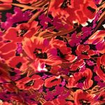 ABG floral mini elastic waist looks cute with a tie up linen white shirt Photo 2