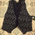 Vintage with tags floral beaded vest Photo 0