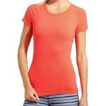 Athleta Fastest Track Ember Neon Orange Short Sleeve Athletic Top M Photo 0