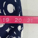 Boden Blue Circle Print Pencil Skirt 8 Long 8L Cotton Linen Classic Preppy Photo 7