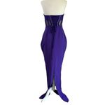 Retrofête retrofete Corset Dress in Purple Small New Womens Celebrity Maxi Gown Photo 6