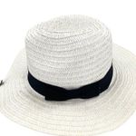 White Paper Straw Panama Fedora Sun Hat White Photo 7