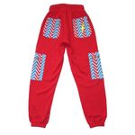 Aviator Nation NWT Geo Big Lightening Bolt Cargo Sweatpants in Red Blue Sweats S Photo 7