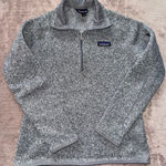 Patagonia Women's Better Sweater Gray Heather 1/4 Zip Up Size Small Photo 0