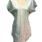 Vtg Ilise Stevens Nightgown Kimono Light Blue Satin Floral Size M Sleep Dress Size M Photo 0