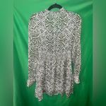 ZARA  Green Patterned Women's Dress size Large Photo 3