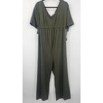 Ingrid + Isabel Maternity Wide Leg Jumpsuit Olive Green Small Size undefined Photo 4