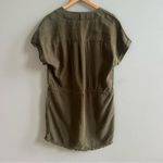 Paige NWT Haidee Dress in Forest Night Green Size Large Olive Green Shirt Dress Photo 9