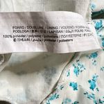 ZARA  Floral Cut Out Mini Dress Large Women’s White Blue 3067/324 Photo 4