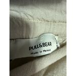 Pull & Bear  White Linen High Waist Tapered Paperbag Trousers Jogger Pants Size M Photo 3