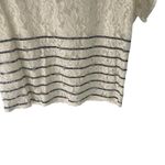 Sundance Women's Size Medium Lace Western Cape Floral Striped Top Photo 2