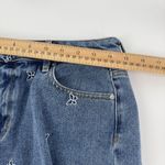 PacSun  28 High Rise Festival Cut‎ Off Denim Shorts Butterfly Embroidered Cotton Photo 7