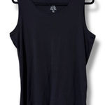 Chico's Chico’s Angelo basic black knit tank top size 2 large new with tags Photo 0