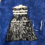 IvaNova Boutique Lace Overlay Strapless Elegant Black and Dress Size 6 Photo 8