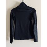 Nike Pro Dri Fit Womens Black Warm Heights Vixen Quarter Zip Mock Neck Top Sz Sm Photo 2