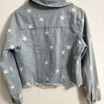 Sans Souci San Souci Star Embroidered Distressed Jean Jacket - Medium Photo 2
