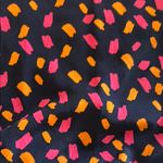 Naked Zebra EUC  Patterned Ruffled Cap Sleeve Blouse Photo 7