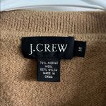 J.Crew V-Neck Tan Wool Blend Sweater Photo 1