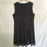 Lands' End black white patterned sundress sleeveless women's size 2XL cotton Photo 6