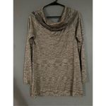 White House | Black Market Metallic Off Shoulder Cowl Neck Sweater Size L Photo 4