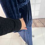 Fabletics blue velvet straight leg jumpsuit size xxl Photo 7