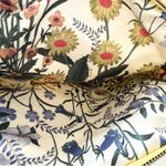 Gucci NIB  beauty satin yellow iridescent shiny makeup cosmetic bag pouch floral Photo 1