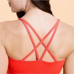 Blogilates Spicy Orange Strappy Tank Cropped Athletic Top Women's Size XS Red Photo 6