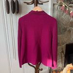 Y2K Boiled Wool Magenta Fuchsia Zip Photo 4