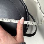 Black Vegan Leather Circle Crossbody Handbag Bag Purse Boho Casual Classic Photo 8