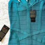 Bebe Sexy bandage strap turquoise dress Photo 1